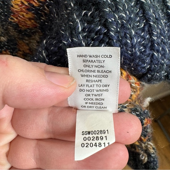 J. Jill Boho Print Wool Blend Cardigan Size Xlarge - Picture 6 of 6